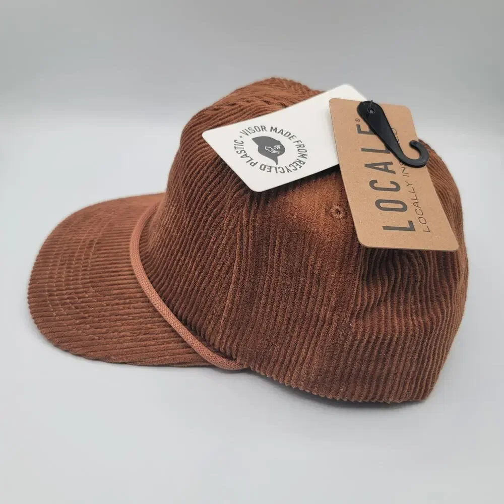 Locale Brown Corduroy Baseball Cap Dad Hat 